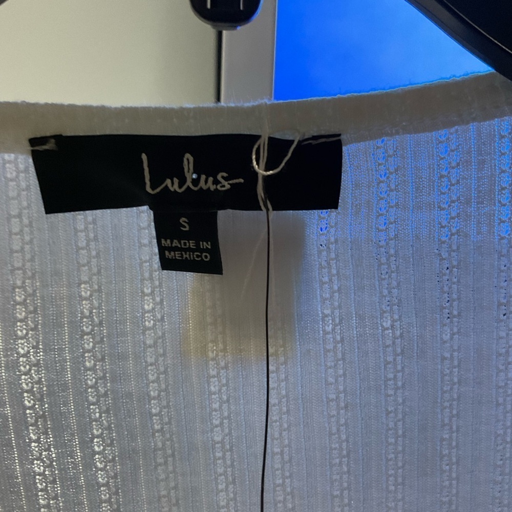 Lulu's White Textured Bodysuit - Picture 7 of 8